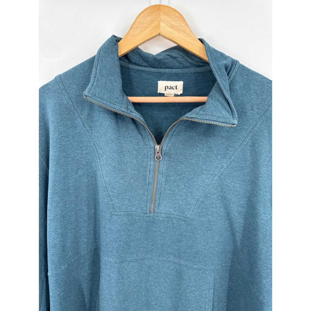 Pact Organix Cotton Pullover Womens 2XL 1/4 zip Gorpcore Natural Sustainable - Picture 7 of 10